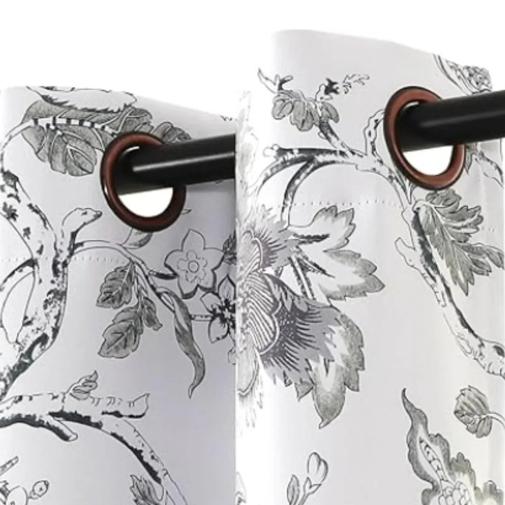 Floral Curtains – Set of 2 Panels, 52